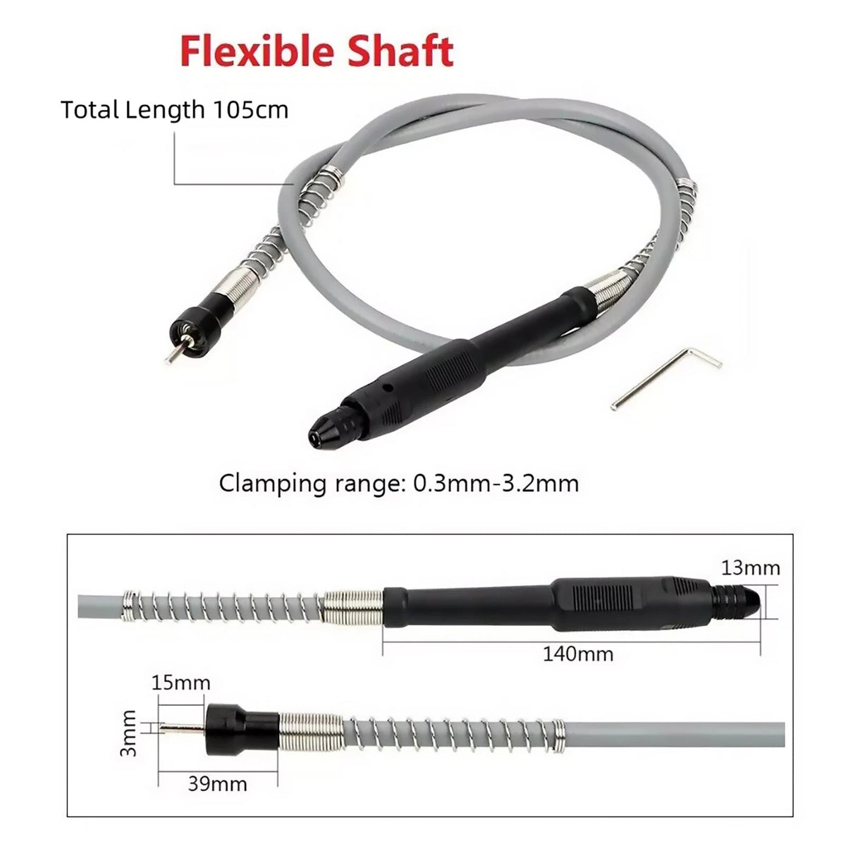 Flexible Drill Grinder Flex Shaft For Rotary Drive Power Accessories Useful
