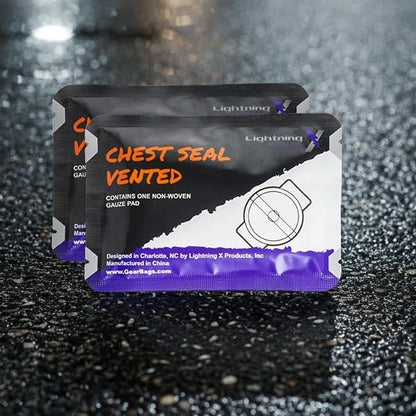 Lightning X CSV6 Vented Chest Seal for Open Wounds | Occlusive White