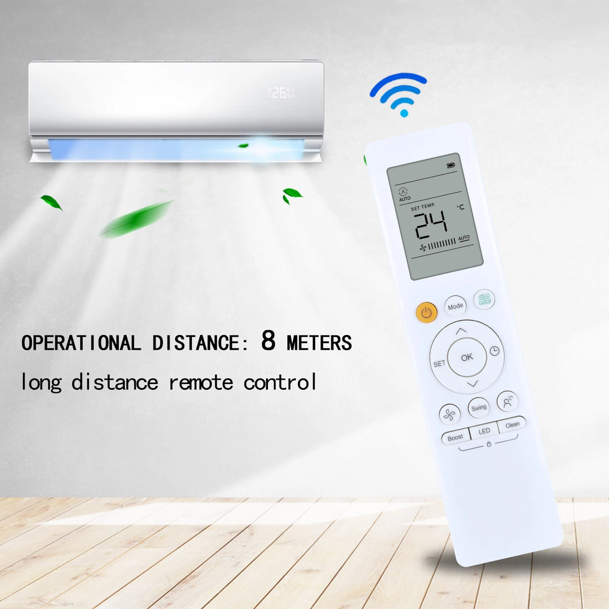 RG10A(B2S)/BGEF Remote Control For Midea/Carrier/System Air Conditioner