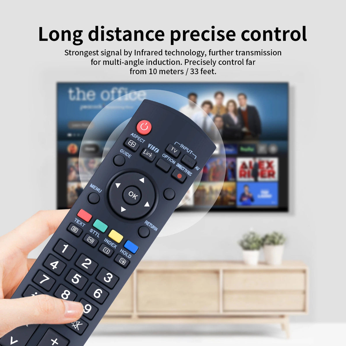 EUR7737Z50 Remote Control For Panasonic TV TH-37PX70B TH-42PX70E TH-50PX70B
