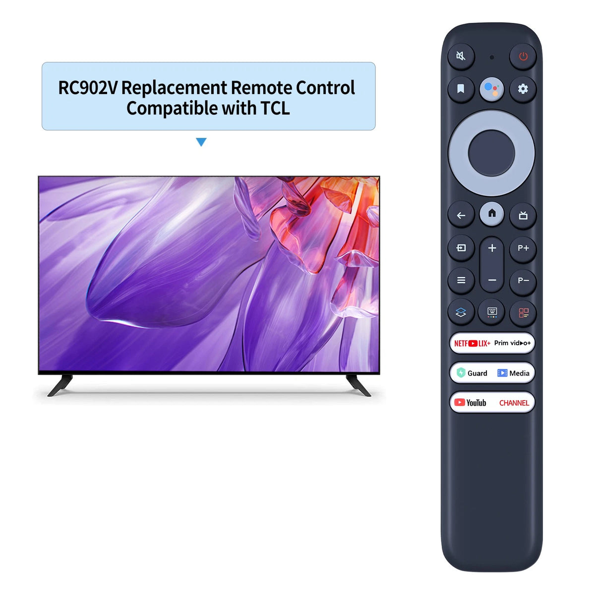 RC902V FMR1 RC902V FMR4 Remote Control For TCL 8K TV 65X925 75X925 50P725G
