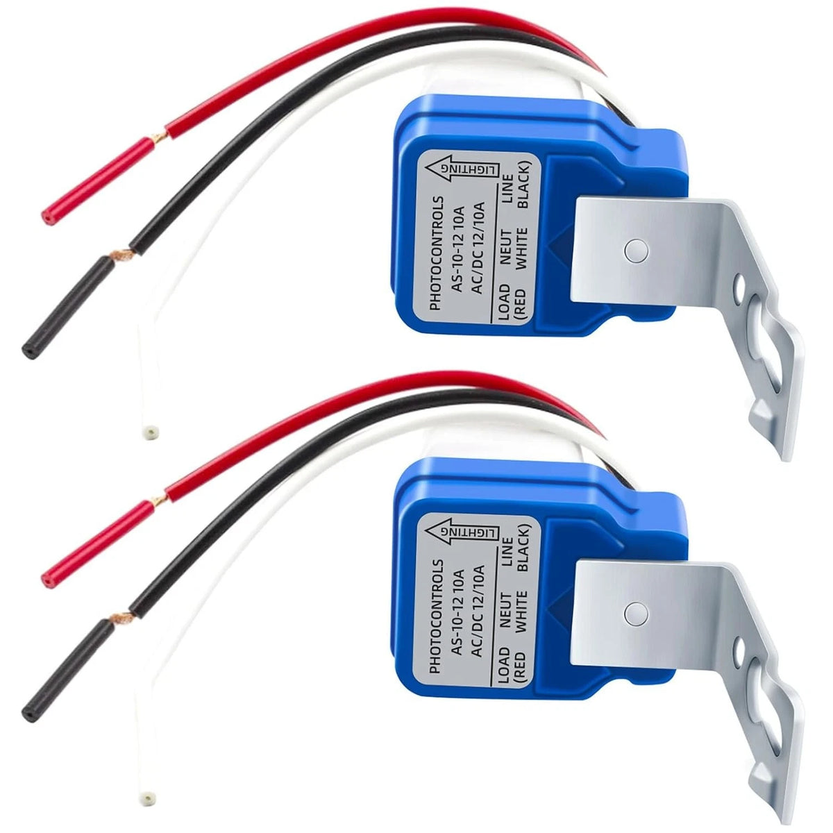 2 Pack AC DC 12V 10A Auto On/Off Photocell Light Switch Photo...