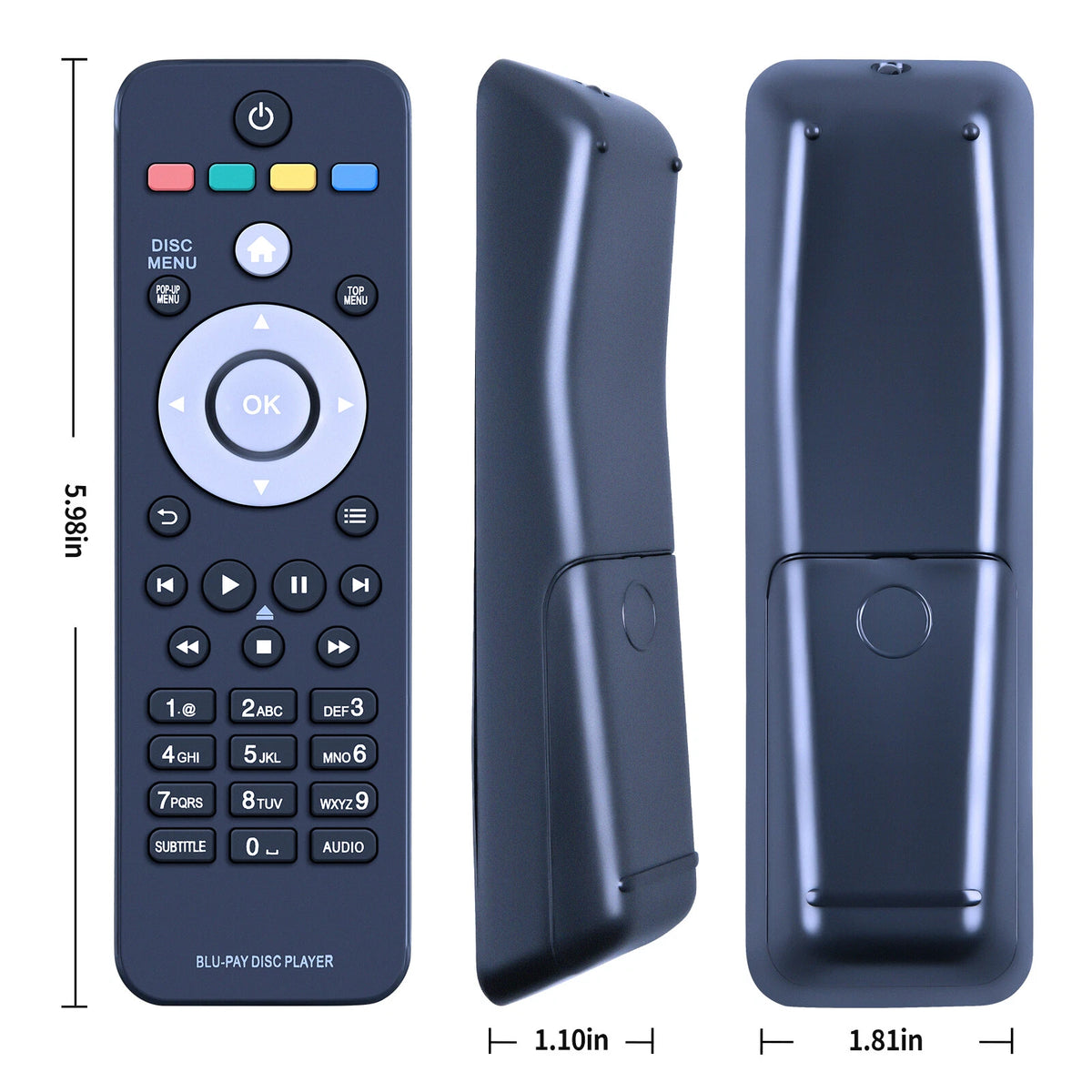 Replacement Remote Control For Philips BDP3100 Player