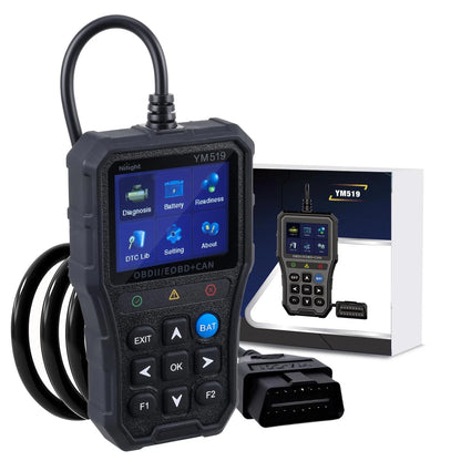 Nilight YM519 2.8” Large Screen OBD2 Scanner - Enhanced Automotive Computer B
