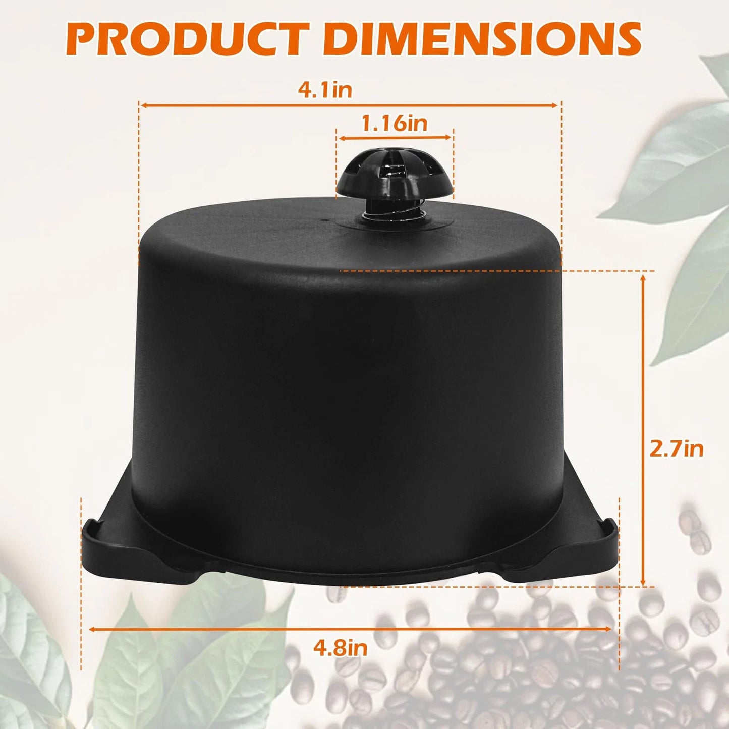 Coffee Brew Basket Replacement for K-Duo Essentials (Only universal, Black