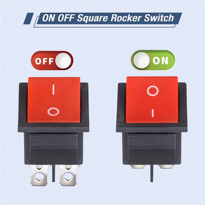 KCD4 Rocker Switch 20A 125V AC 16A 250V On Off 4 Pin 2 Position Mini Boat...