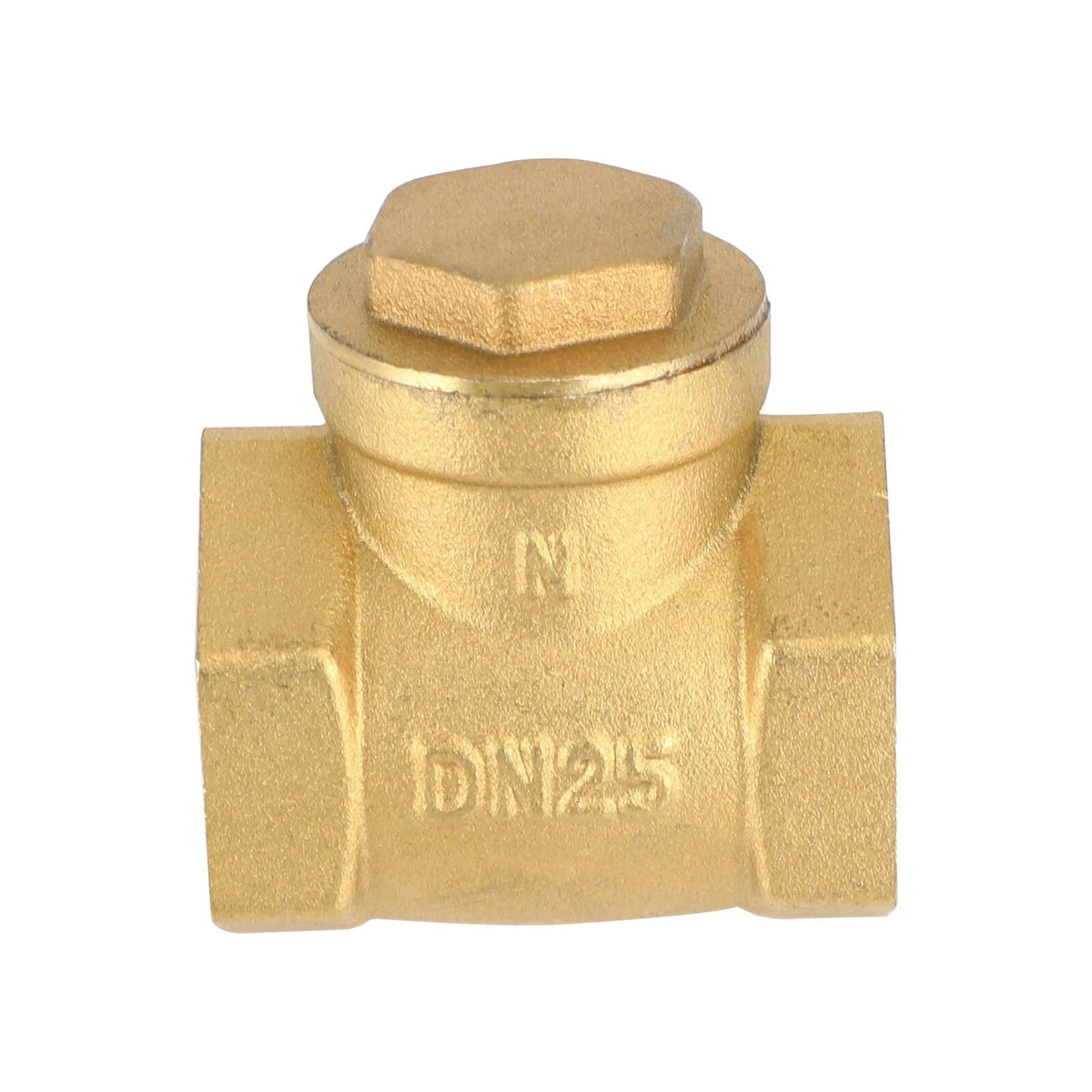 1PC Brass 1 Inch Check Horizontal Valve NPT Threaded Water Medium