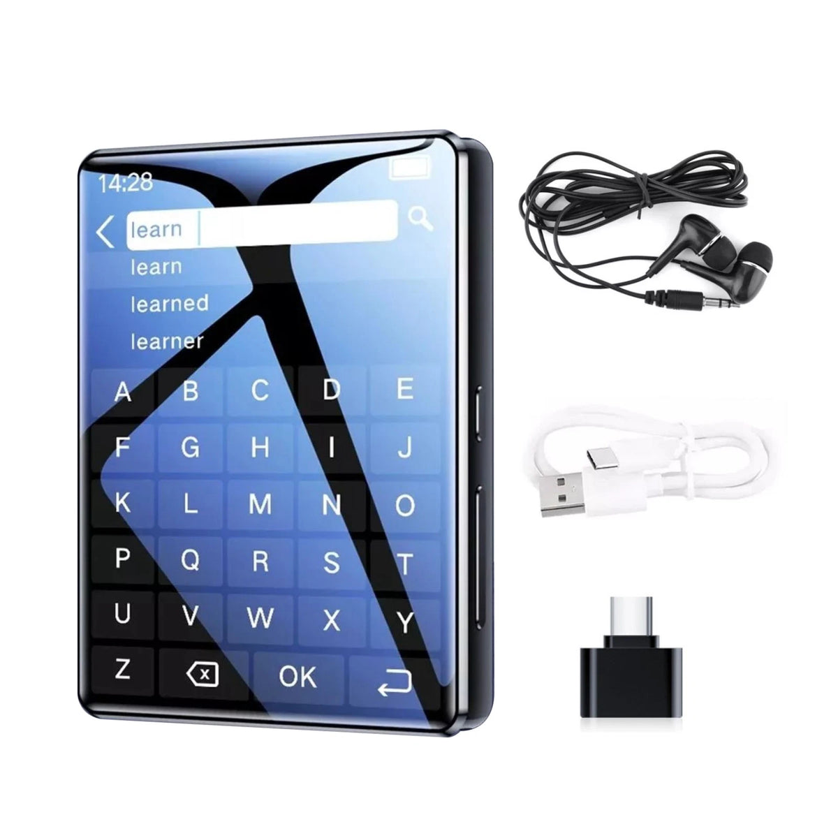 Versatile MP3 Player BT 5.0 2.4'' HD Screen HiFi Audio Voice Recorder FM Radio