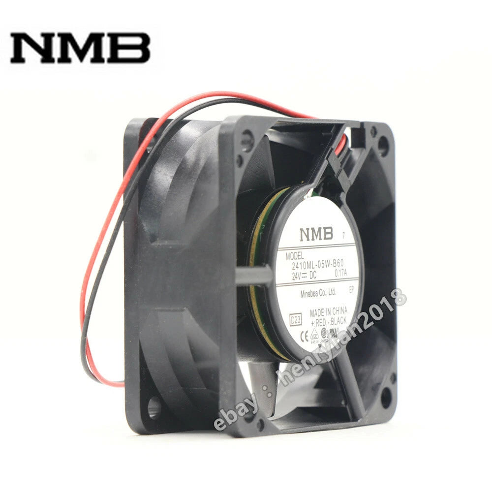 NMB 2410ML-05W-B60 Cooling Fan DC 24V 0.17A 60*60*25mm 6cm Inverter Cooling Fan