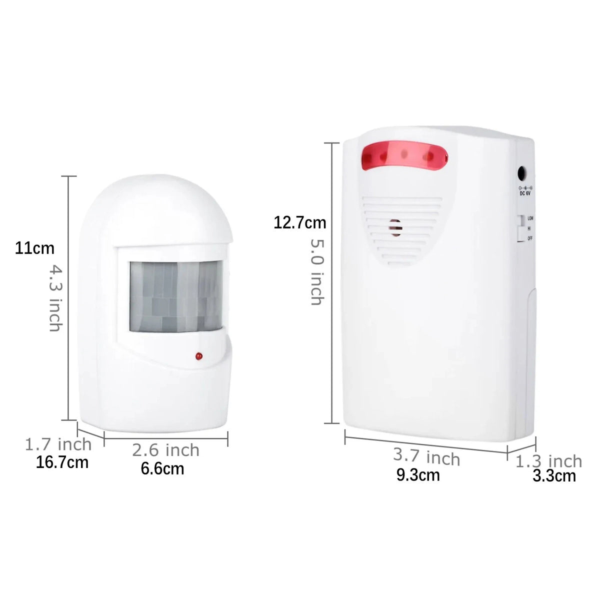 45° Infrared Motion Sensor Home Garage Alert Security System