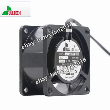 FULLTECH UF-60D11 BWH Axial Fan AC 115V 60*60*30MM 5/4W Industrial Cooling Fan