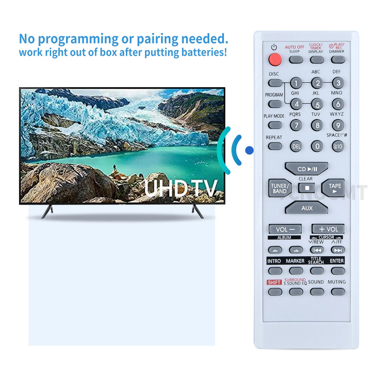 EUR7711150 Remote Control For Panasonic Audio System SA-PM28 SC-PM193 SA-PM19