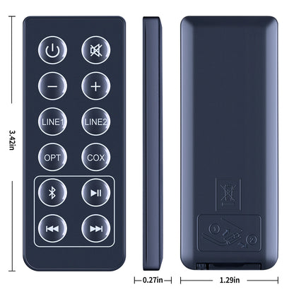 Remote Control For Edifier R1280DB Powered Bluetooth Bookshelf Speakers