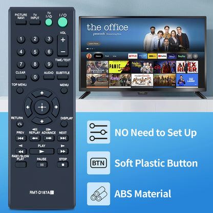 RMT-D187A Remote Control For Sony DVD CD Player DVP-SR101P DVP-SR200P DVPSR401HP