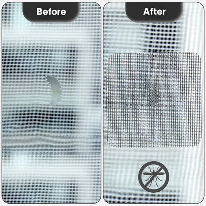 Secopad 14 Sheets Window Screen Patches Repair 4 inches x 4 inches, Black