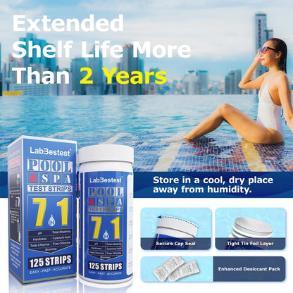 LabBestest Pool Test Strips - Spa Hot Tub - Swimming Pool...
