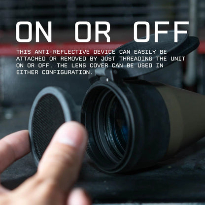 Monstrum Flip Up Scope Lens Cover with Honeycomb 30-37 mm diameter, Black