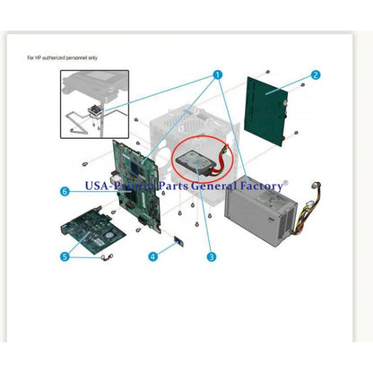 W3Z71–67006 W3Z72 9-Inks W/FW HDD Hard Disk Drive For HP Designjet Z9 Z9 DR