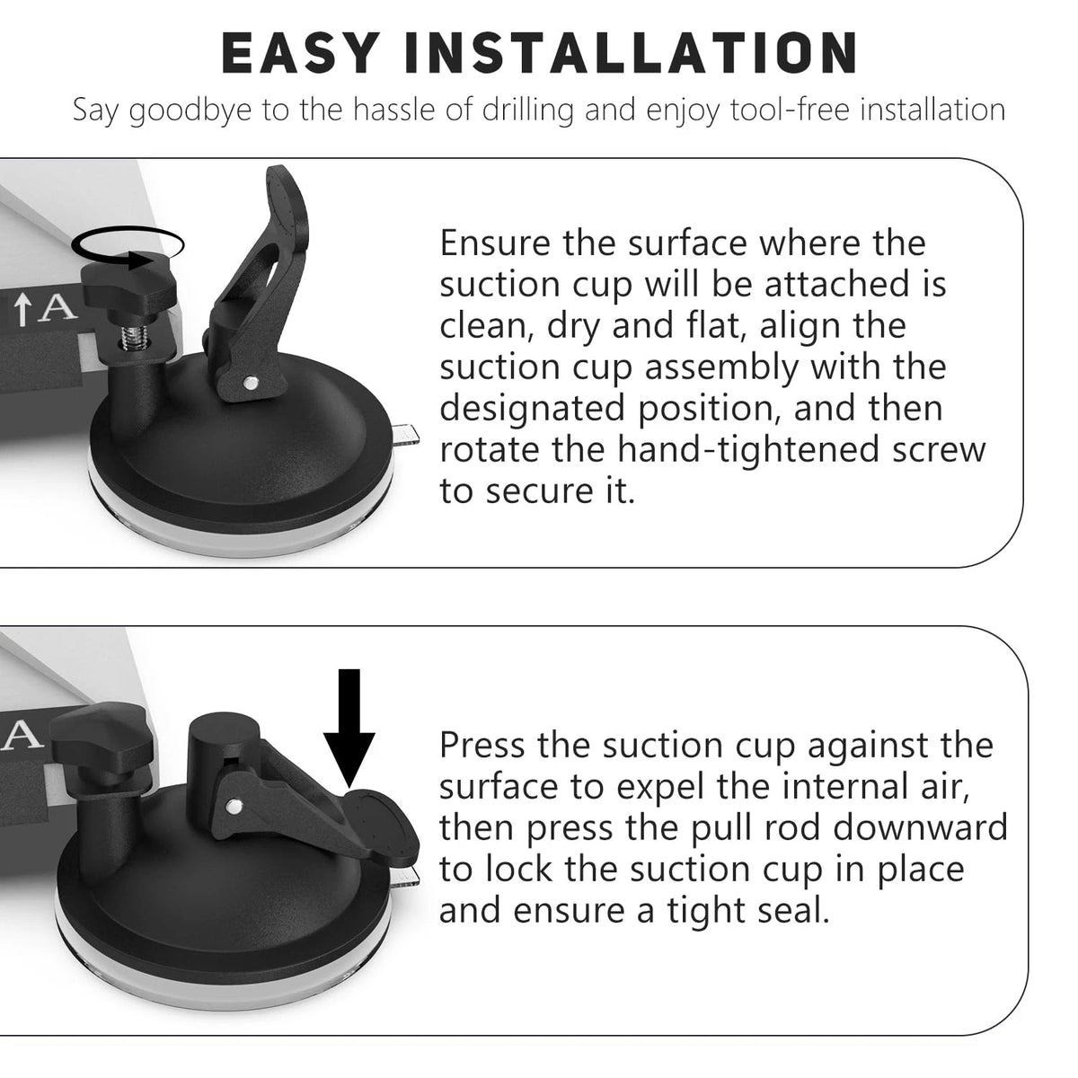 Starlink Mini Mount, Accessory for Car Sunroofs or Black