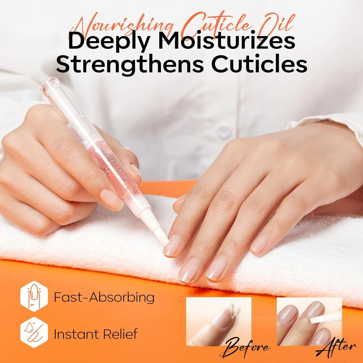 Modelones Cuticle Remover Kit 1 Count(Pack of 1 ), A1-Orange