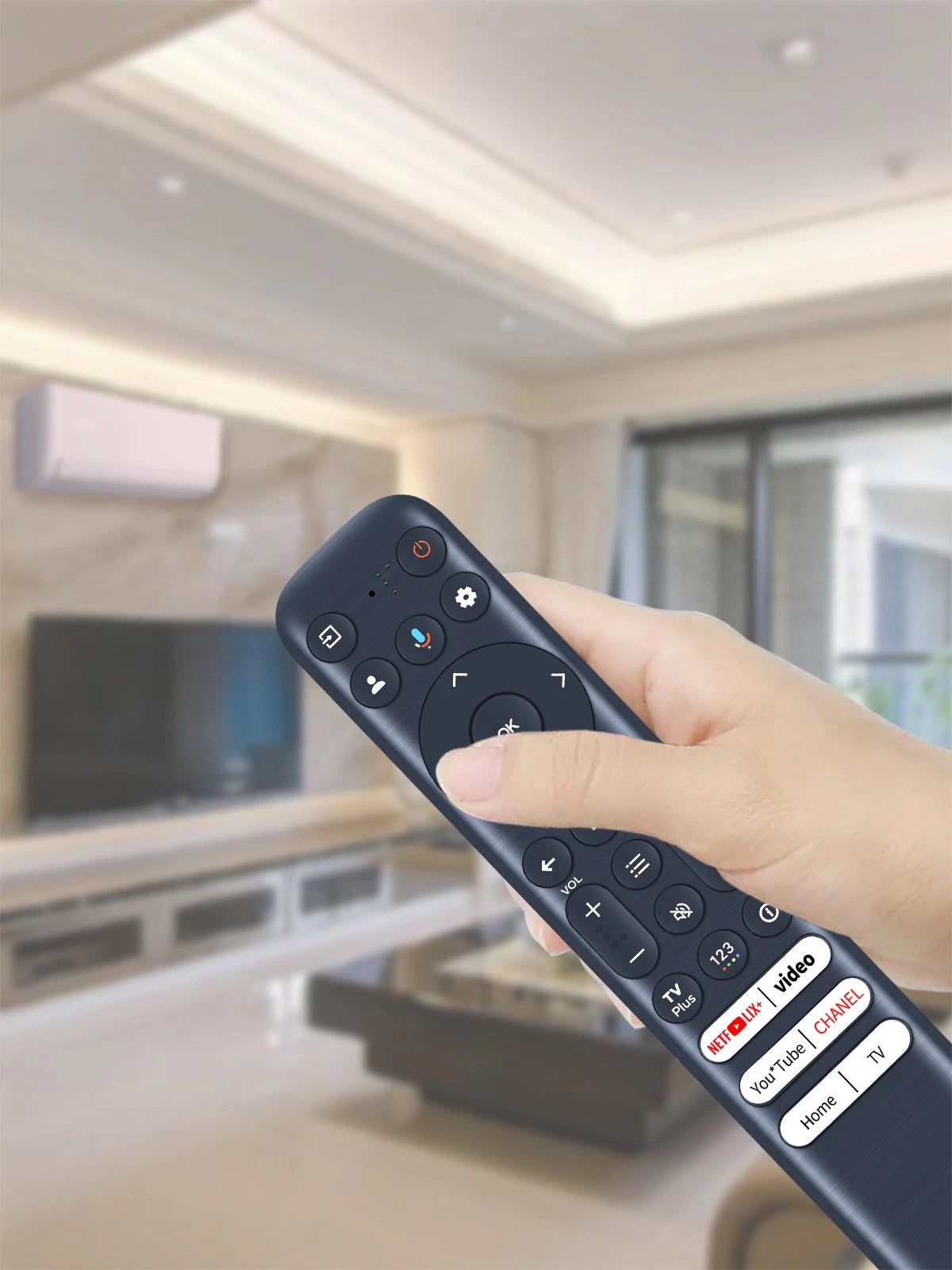 RC923 FMB1 Voice Remote Control For TCL TV Q650G Q750G QM850G S450G Series