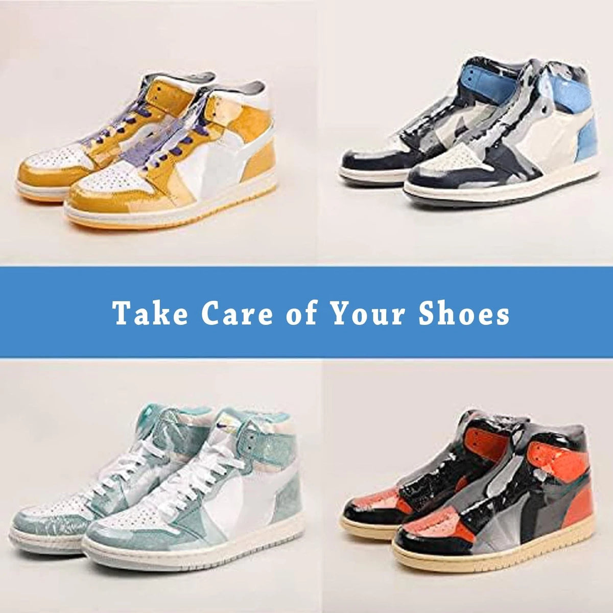 Shoe Shrink Wrap Bags,50 Pcs Sneaker Bags 10x17.7 Inch, 50pcs