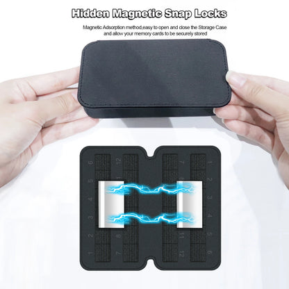 24-Slot Game TF Card Holder Storage Bag Case Cartridge Organizer for Steam Deck