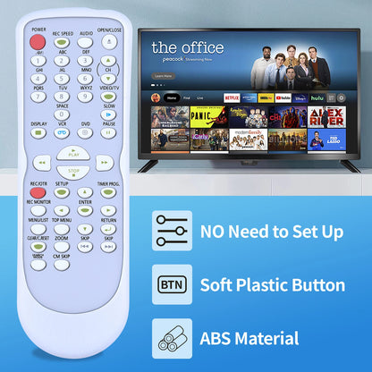 NB108 Remote Control For Emerson Sylvania DVD VCR Combo EDVR95E EWR20V4