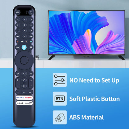 RC833 CKB3 Replacement Remote Control For TCL Smart TV with voice