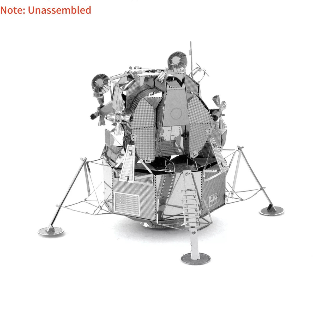 8cm DIY Metal USA Apollo Lunar Module 1/50th Scale DIY Model Kit Toy Gift