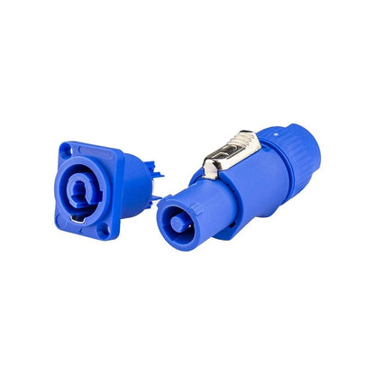 Powercon Connector Input/Output Set - Standard, 1 Blue+1 White