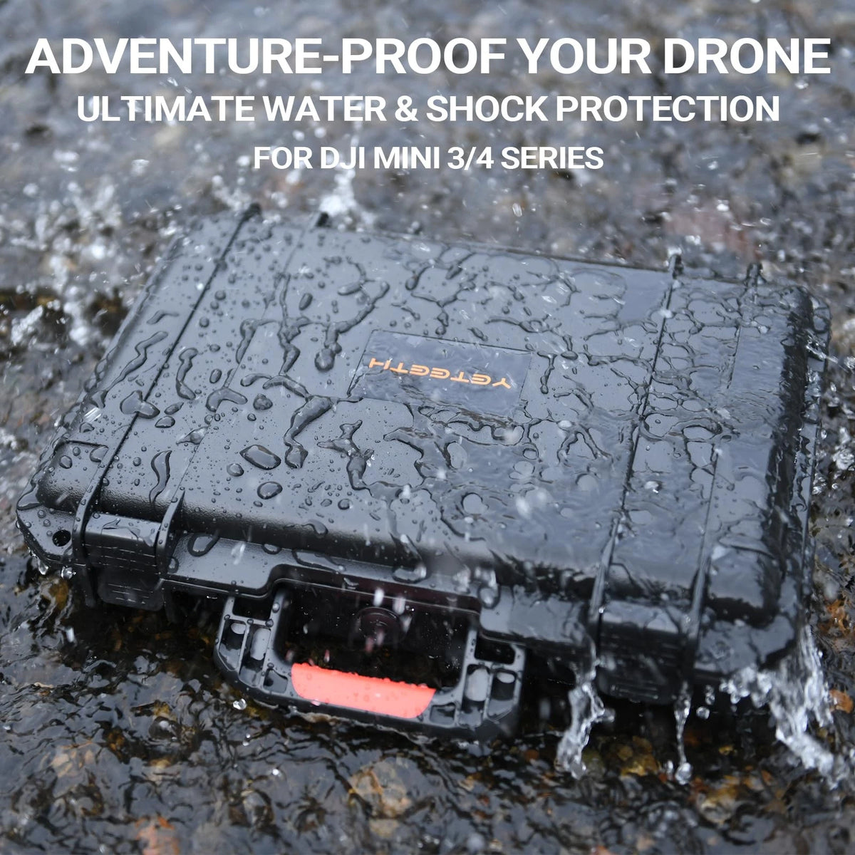 Hard Case for DJI Mini 4 Pro: Waterproof Shell with Foam Black