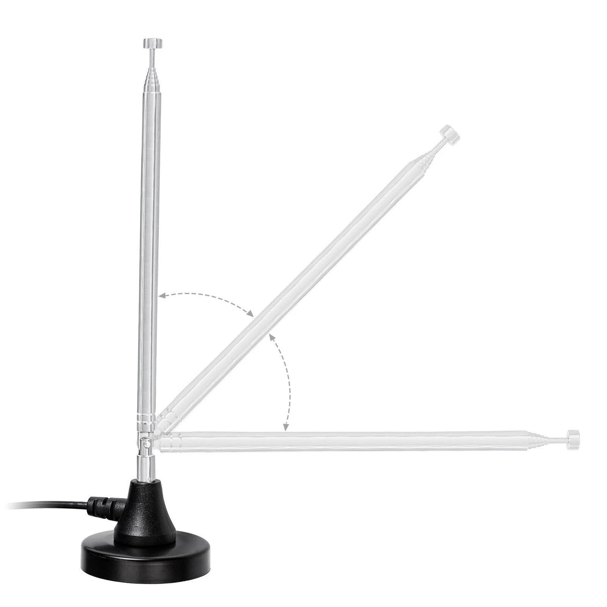 3dBi DAB FM Radio Antenna Digital Telescopic Indoor Antenna with Magnetic Base