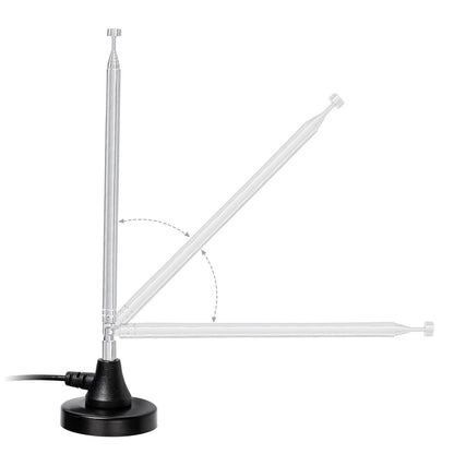 3dBi DAB FM Radio Antenna Digital Telescopic Indoor Antenna with Magnetic Base