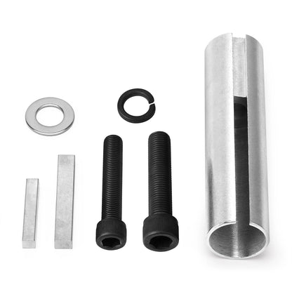 Extended 1 to 1 1/ 8 inch 1/4" Key Gas Engine Pulley Crank Shaft Sleeve Adapter