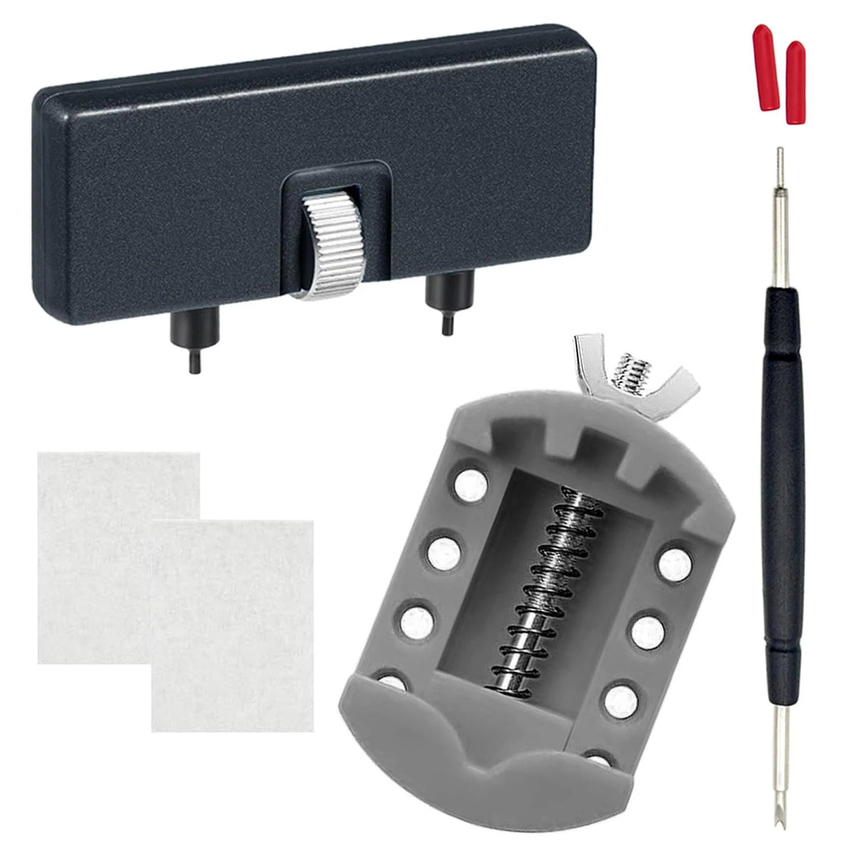 TICFROG 5 in1 Watch Battery Replacement Tool Kit, 5 in 1, Light Gray