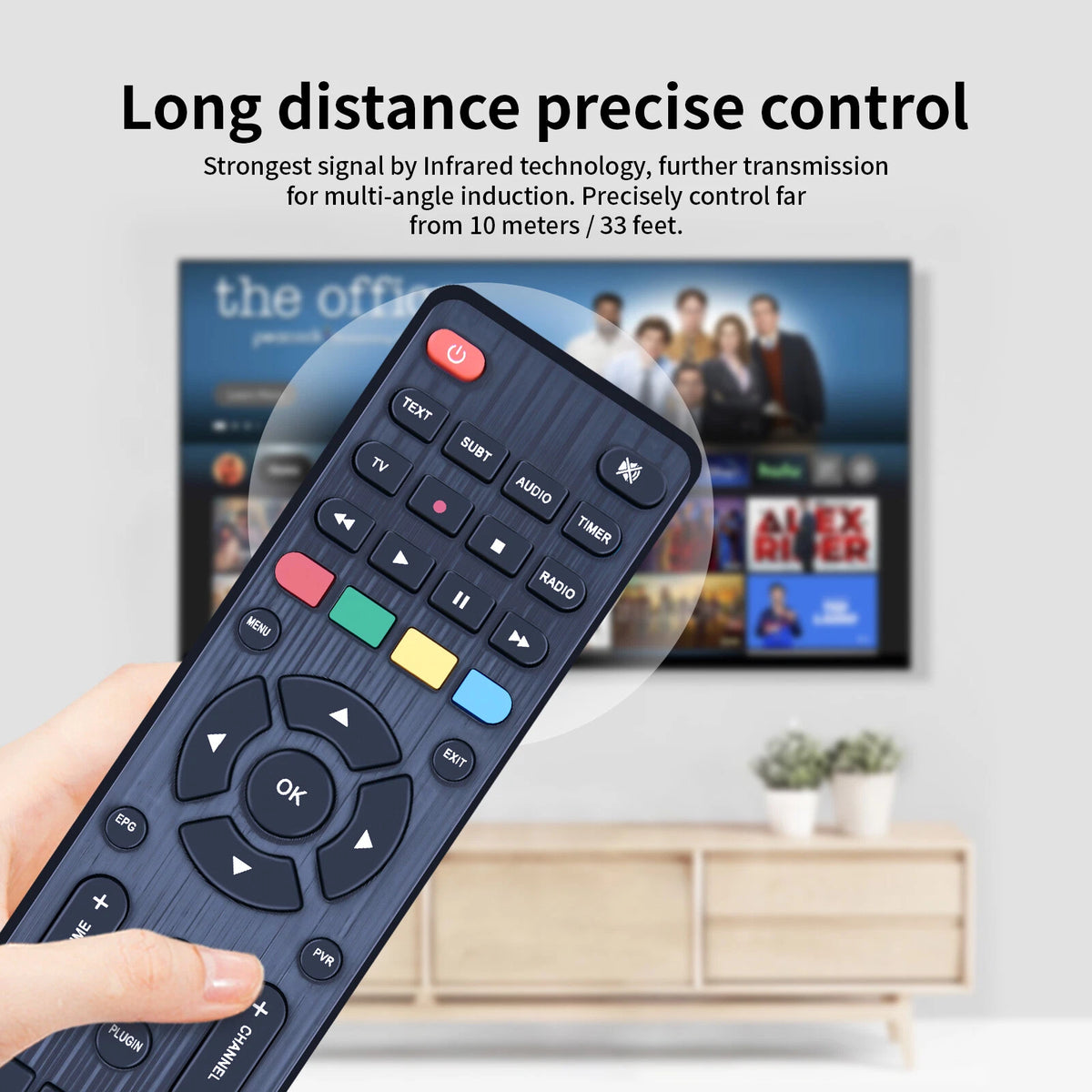Remote Control For Amiko DVB-T2,Viper Combo,Viper Slim DVB-S2,VIPER-T2C