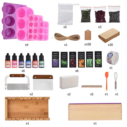 Soap Making Kit for Adults All-in-One Supplies Includes Purple