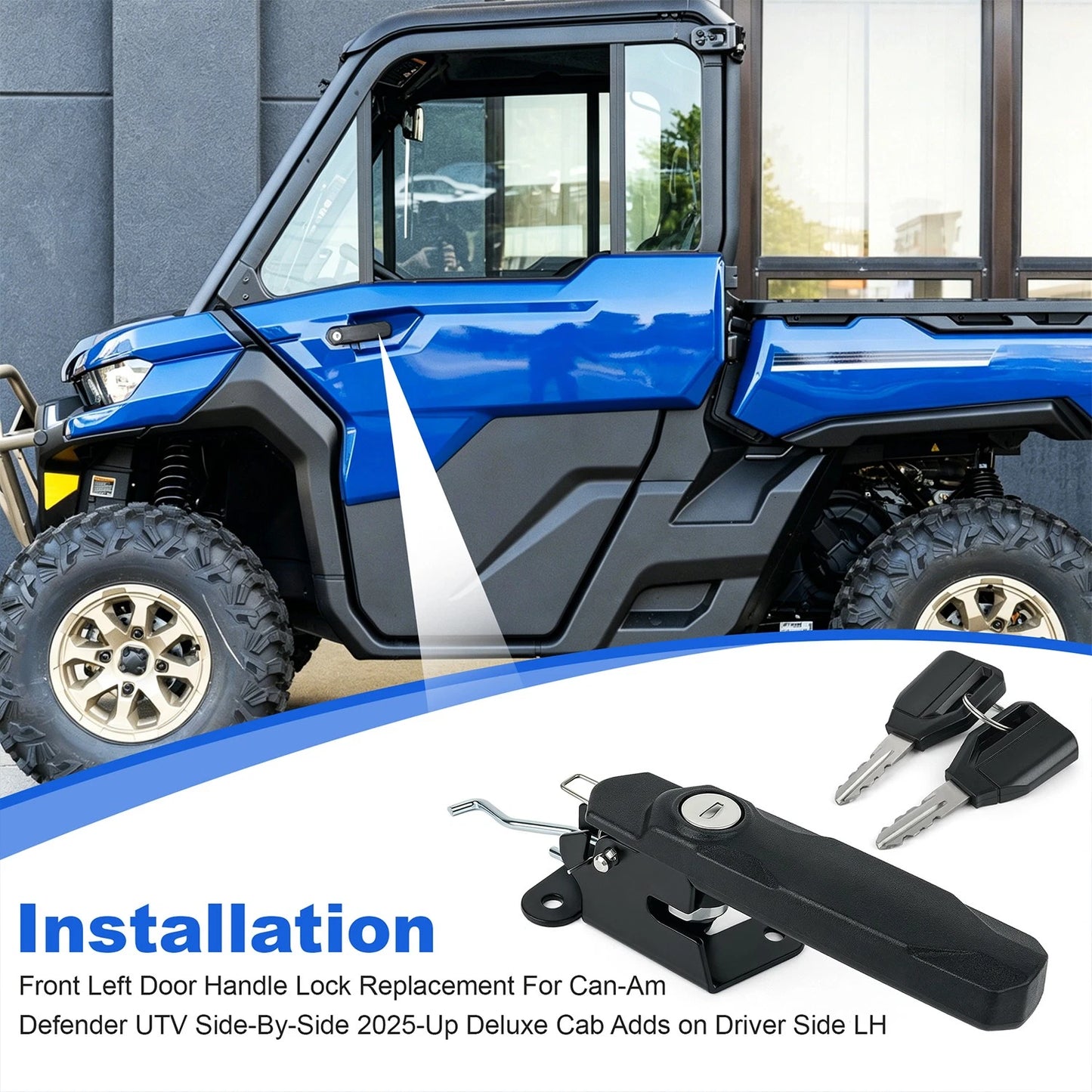 Front Left Deluxe Door Lock For Can-Am Defender 2025-Up LH
