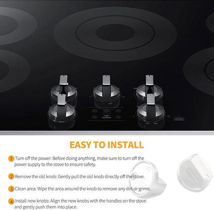 Allstare DG94-01480A Electric Stove knobs Replacement Parts for Samsung Brown