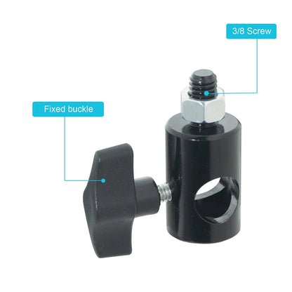 WELLMAKING 2PCS Rapid Adapter Convert with 3/8" Screw DSLR Screw, Black