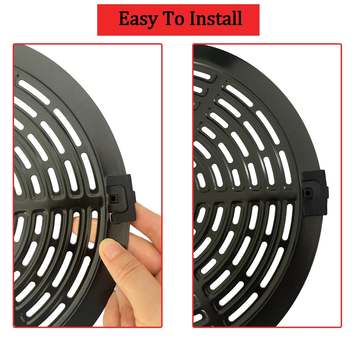 HEISENLIN Air Fryer Silicone Rubber Bumpers for For Bella/Instant, Black