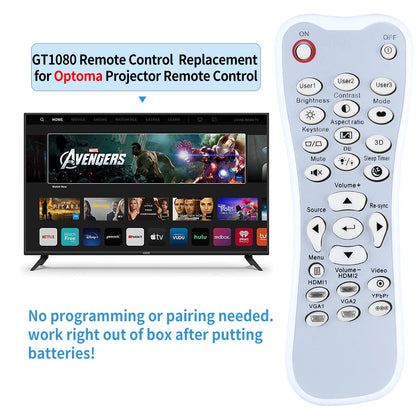 For Optoma Projector Remote Control GT1080 HD-141X HD-143X HD-142X HD-146X