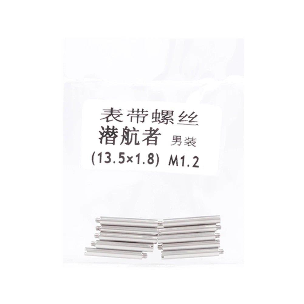 13.5x1.8mm Watch Band Link Pin Bracelet Screw Pins For Submariner Watch Strap jj