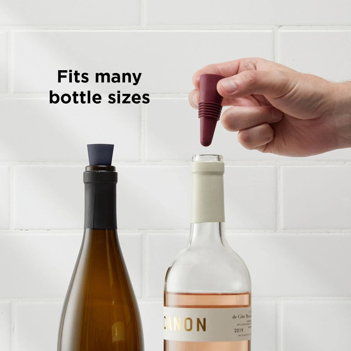 Rabbit W6121 Bottle Stoppers Set of 4, Multicolor Wine