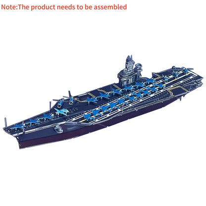 DIY Metal 1/1500 Scale USS Roosevelt Aircraft Carrier CVN-71 Model Kit Gift