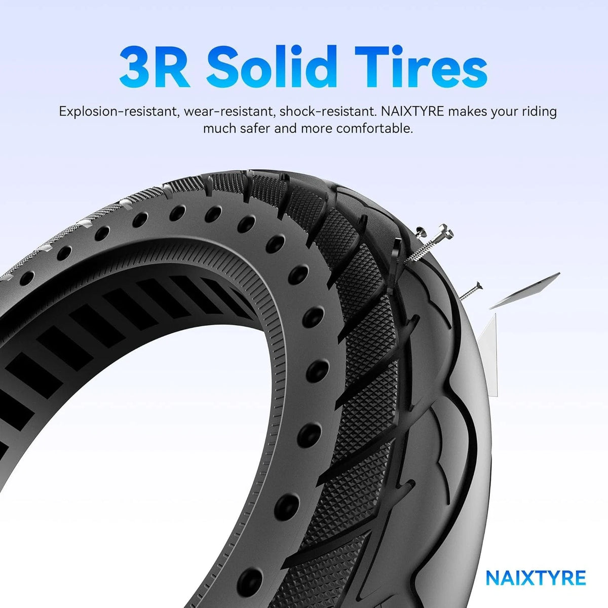 10-2.125 Inch Off Road Electric Scooter Replacement Tires,10 Solid 10