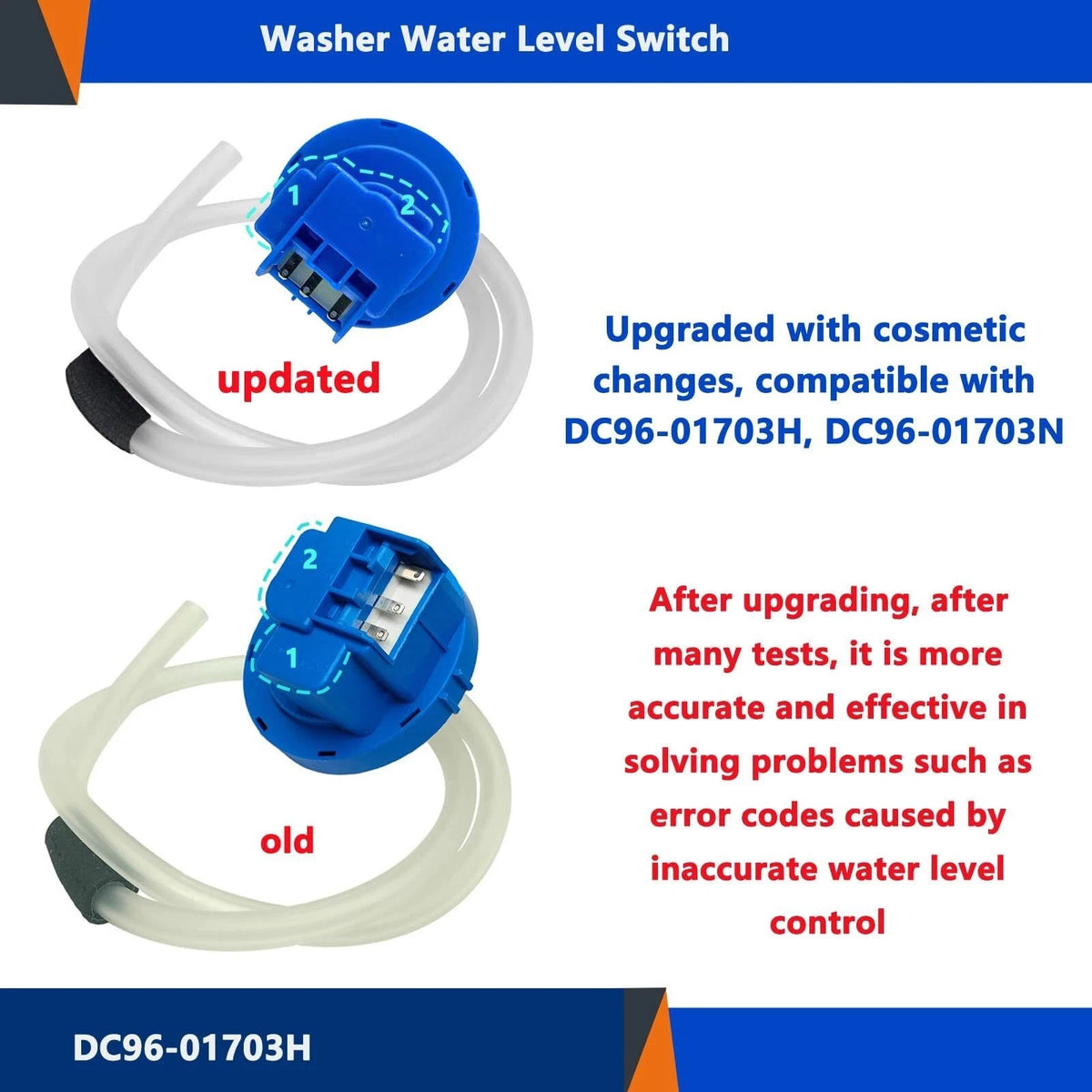 PS876404 Water Level Pressure Sensor Control Switch for Samsung Washer Part