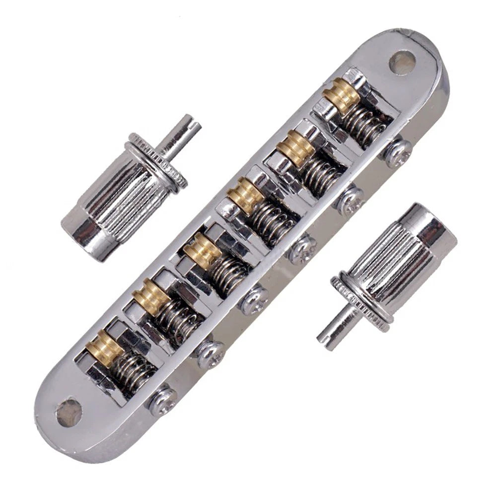 Sliver 6-in-1 Roller Bridge Tremolo Saddles For LP EPI Electric Guitar Parts