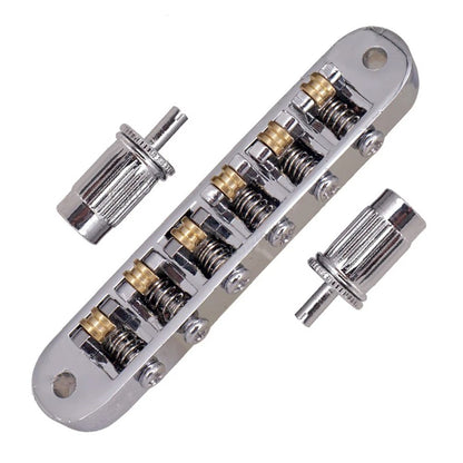 Sliver 6-in-1 Roller Bridge Tremolo Saddles For LP EPI Electric Guitar Parts